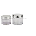 Pot cosmétique Pot de crème en verre transparent 100g